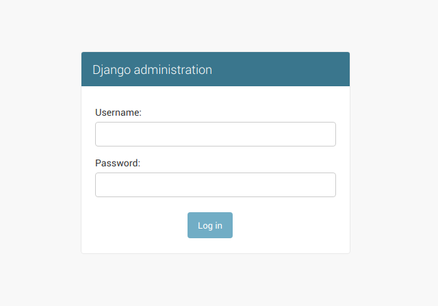 Django Admin Page